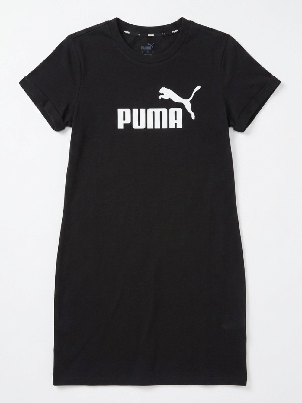 Puma Black Tee Dress with White Logo Women's XL #33